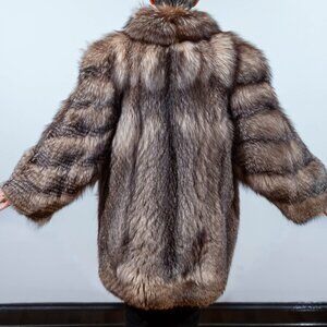 Fox Fur Hip-length Coat